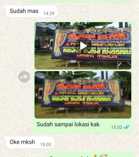 Pengiriman Papan Bunga Bintaro Sektor 1